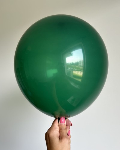 transparent forest green 5" 100szt